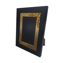 Elegant Gold & Black Plaque Frame PF FC168C 6X8in